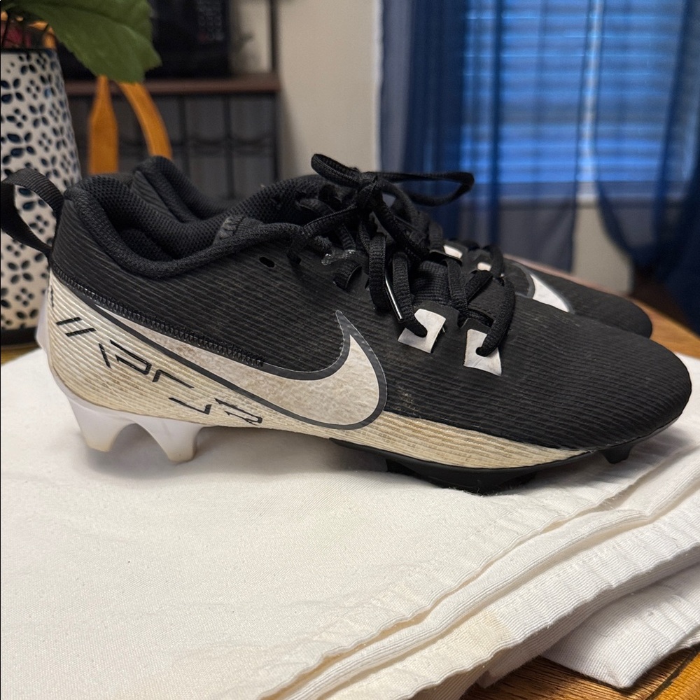 Nike Black and White Football Cleats